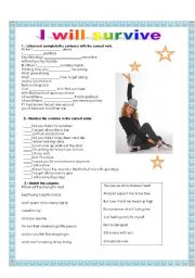 English Worksheet: listening song practice