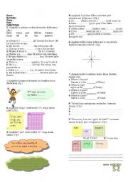 English Worksheet: 7th grade exam