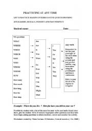 English worksheet: Auxiliaries and modals - a quick review and practice