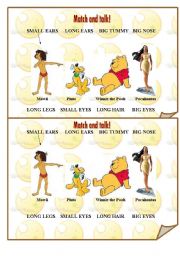 English worksheet: Disney and Parts of the Body 