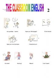 English Worksheet: Classroom English 2
