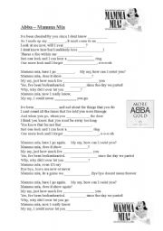 English Worksheet: Mamma Mia