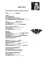 English Worksheet: Mercy - Duffy