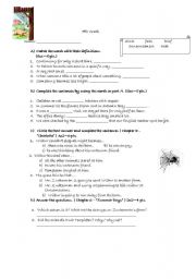 English worksheet: quiz