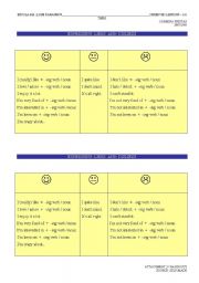 English worksheet: LIKES & DISLIKES