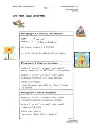 English worksheet: Free Time Activities.