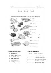 English Worksheet: Food and Cooking Verbs