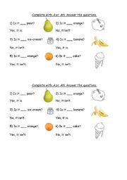 English Worksheet: Indefinite Articles