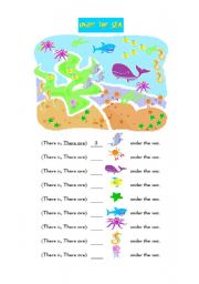 English Worksheet: under the SEA