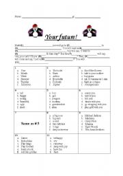 English Worksheet: your future