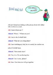 English worksheet: converstion