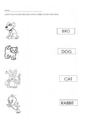 English Worksheet: pets