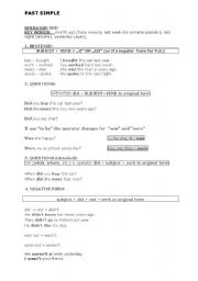 English Worksheet: Past Simple