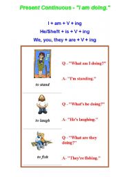 English Worksheet: Present Continuous