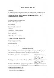 English Worksheet: Business phone calls - making and receiving