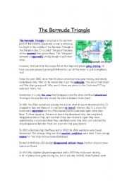 English Worksheet: The Bermuda Triangle