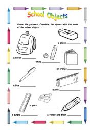 School objects