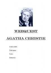 English Worksheet: AGATHA CHRISTIE WEBQUEST