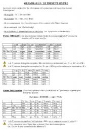 English worksheet: Present Simple