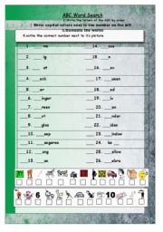 English Worksheet: ABC word search (3 pages)