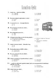 English Worksheet: London quiz