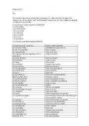 English Worksheet: BASIC DIFFERENCES BETWEEN MAKE AND DO