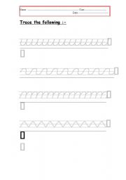 English Worksheet: tracing (4)