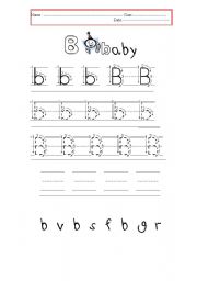 English Worksheet: Alphabet (B)