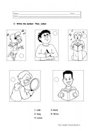 English Worksheet: Classroom Language