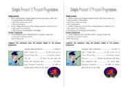 English Worksheet: Simple Present x Present Progressive