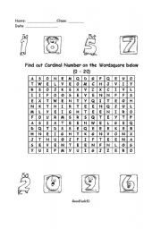 Finding cardinal numbers (1-20)