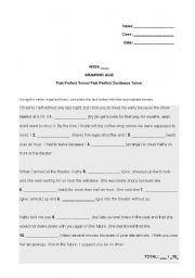 English worksheet: the PERFECT