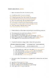 English Worksheet: review relative clauses2 answers