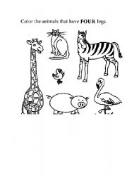 English worksheet: Animals