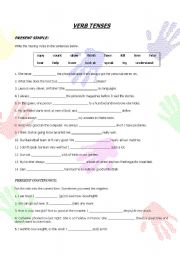 English Worksheet: Tenses review - part 1