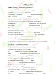 English Worksheet: Verb tenses review - part 2