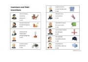 English Worksheet: inventors