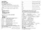 English Worksheet: quantity (some-any-a few-a little-much...)
