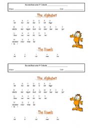 English Worksheet: the alphabet