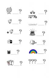 English Worksheet: WH- words