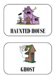 English Worksheet: halloween flashcards part 5