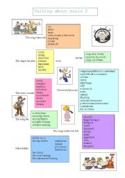 English Worksheet: Music makes the world go round!! More phrases to talk about music