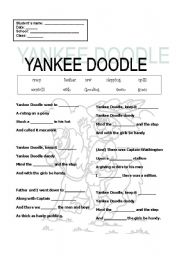 English worksheet: Yankee doole