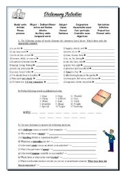 Dictionary activities - ESL worksheet by veraviana