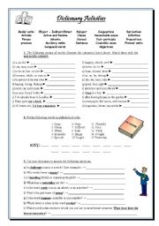 English Worksheet: Dictionary activities