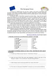 English Worksheet: Europe Test