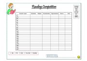 English Worksheet: Reading competition