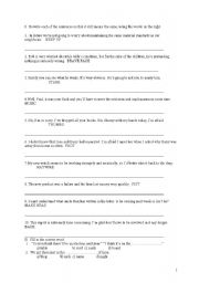 English Worksheet: call my blaff worksheet