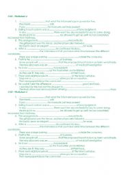 English Worksheet: CAE Gap Filling Exercise - Worksheet 4