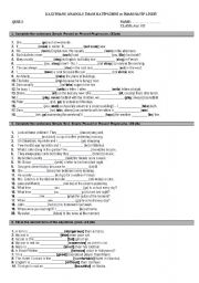 English Worksheet: quiz